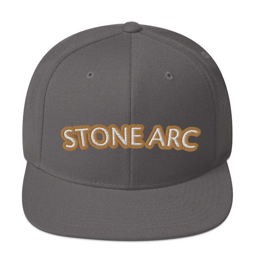 Stone Arc Snapback Hat