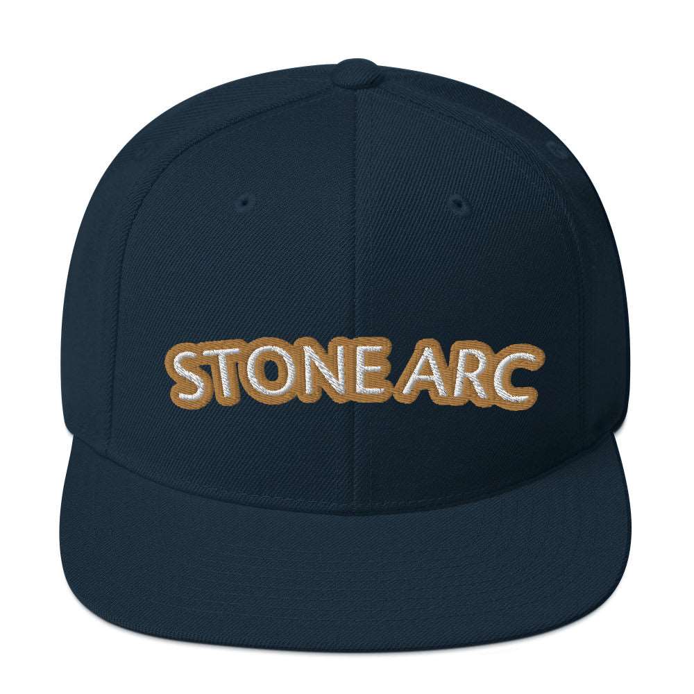 Stone Arc Snapback Hat
