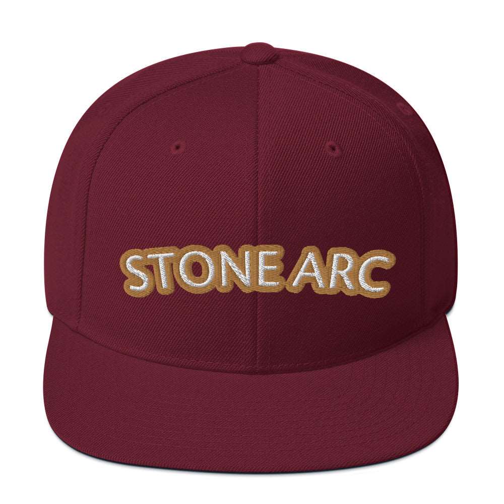 Stone Arc Snapback Hat