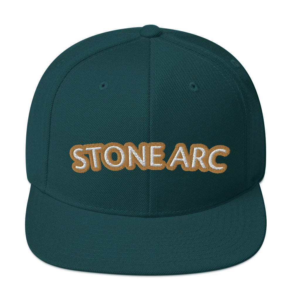 Stone Arc Snapback Hat