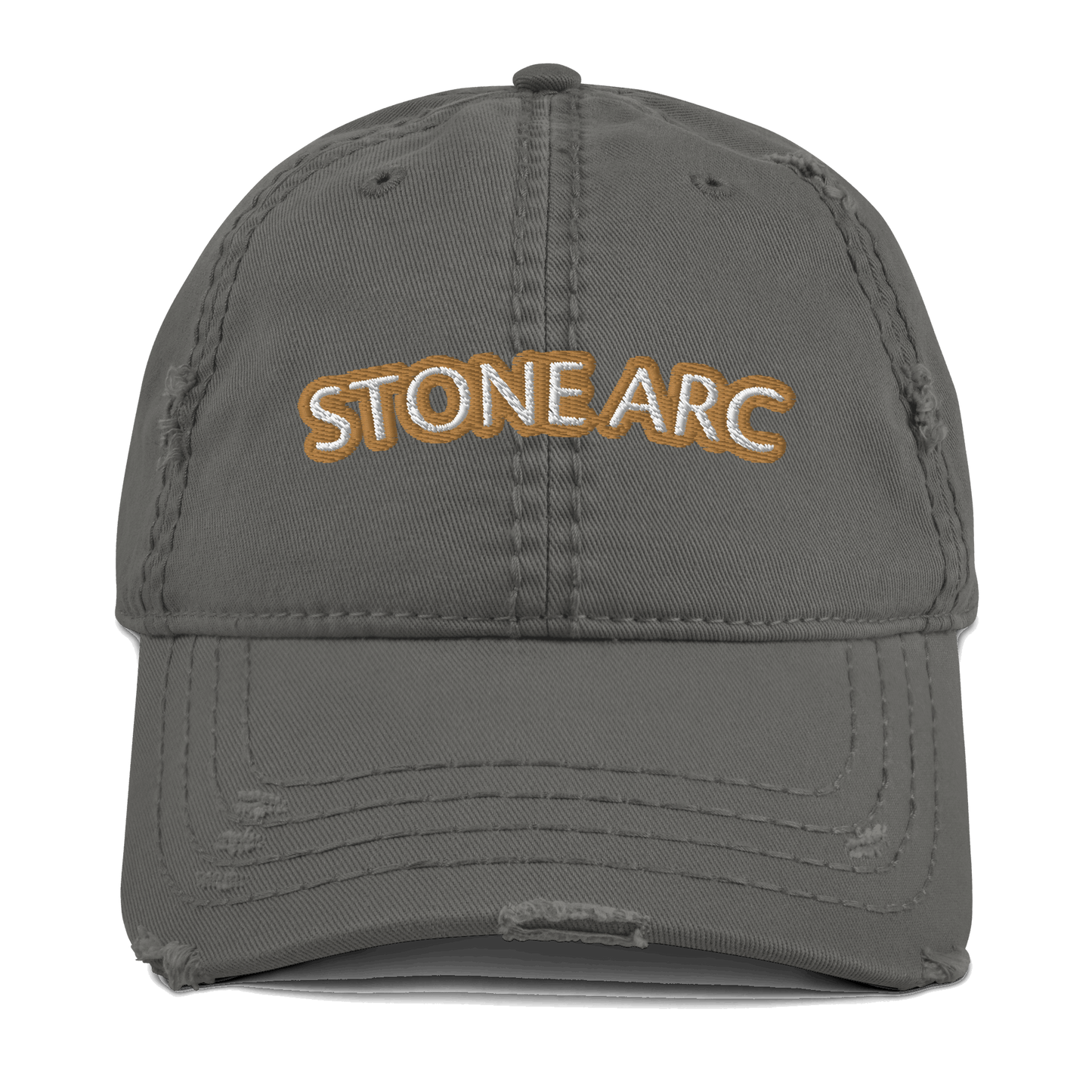 Stone Arc Distressed Dad Hat