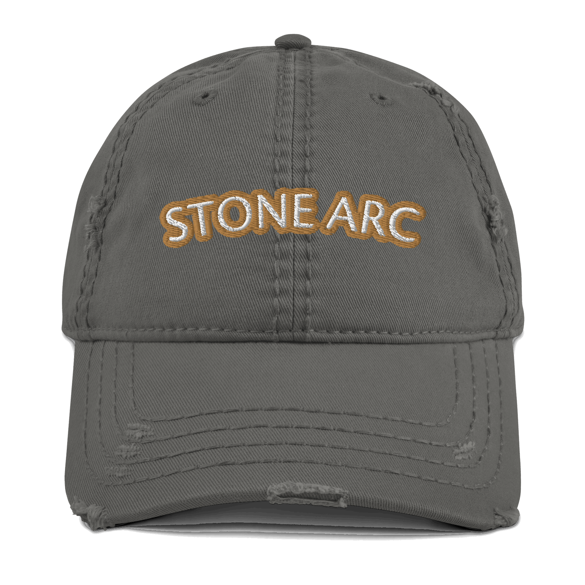 Stone Arc Distressed Dad Hat