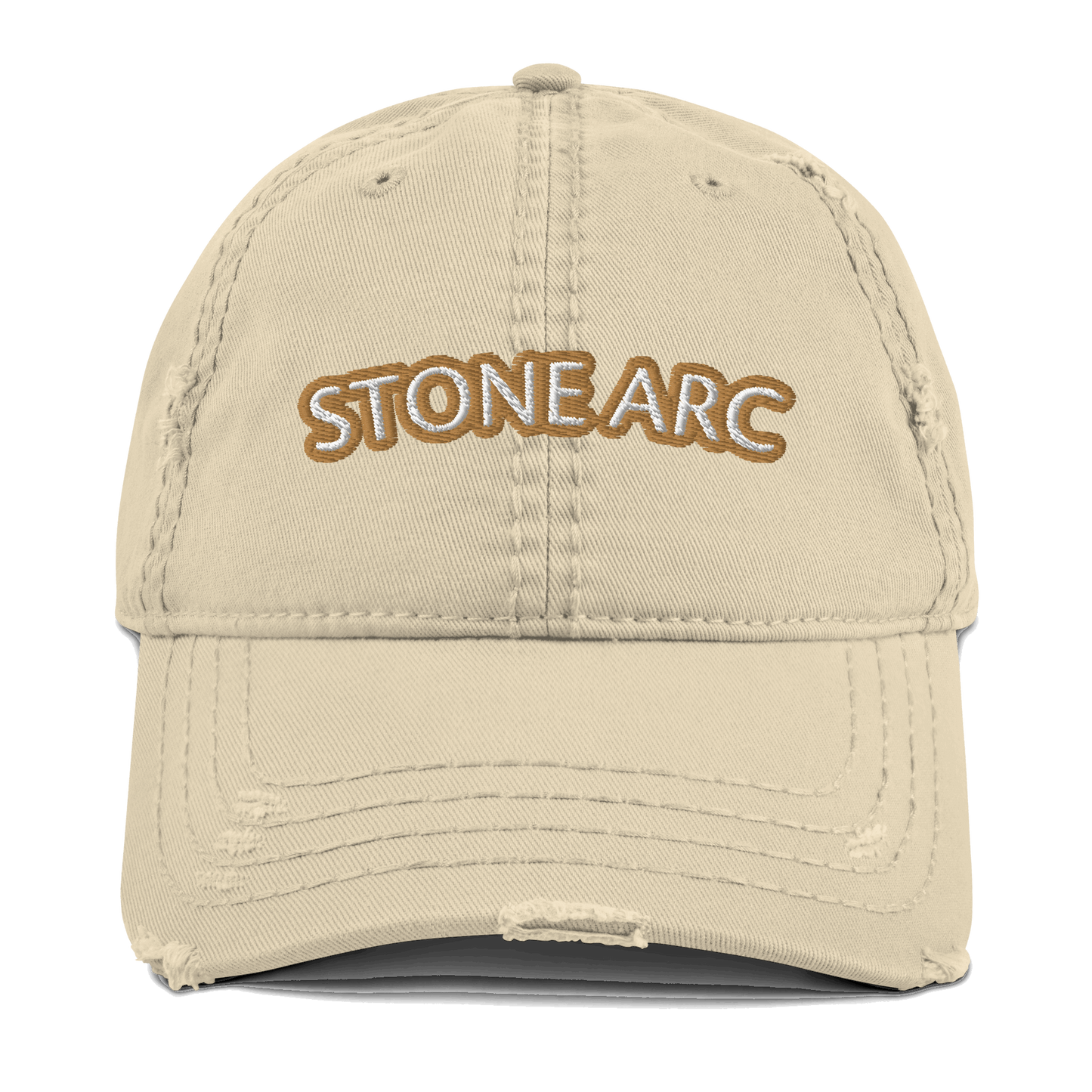 Stone Arc Distressed Dad Hat