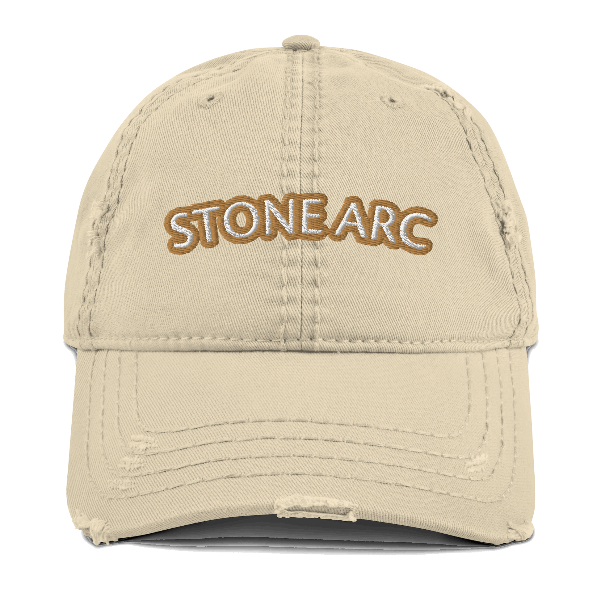 Stone Arc Distressed Dad Hat