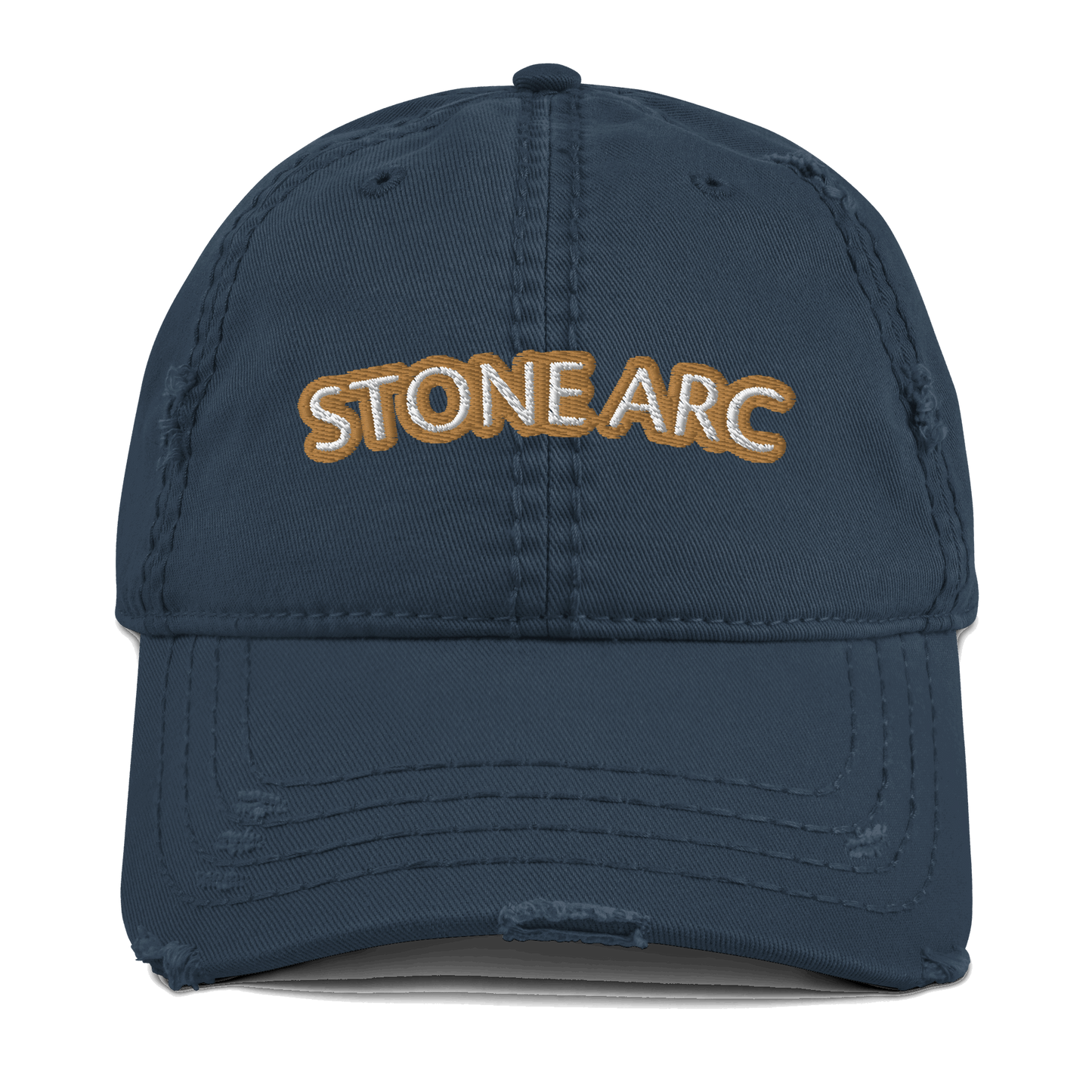 Stone Arc Distressed Dad Hat