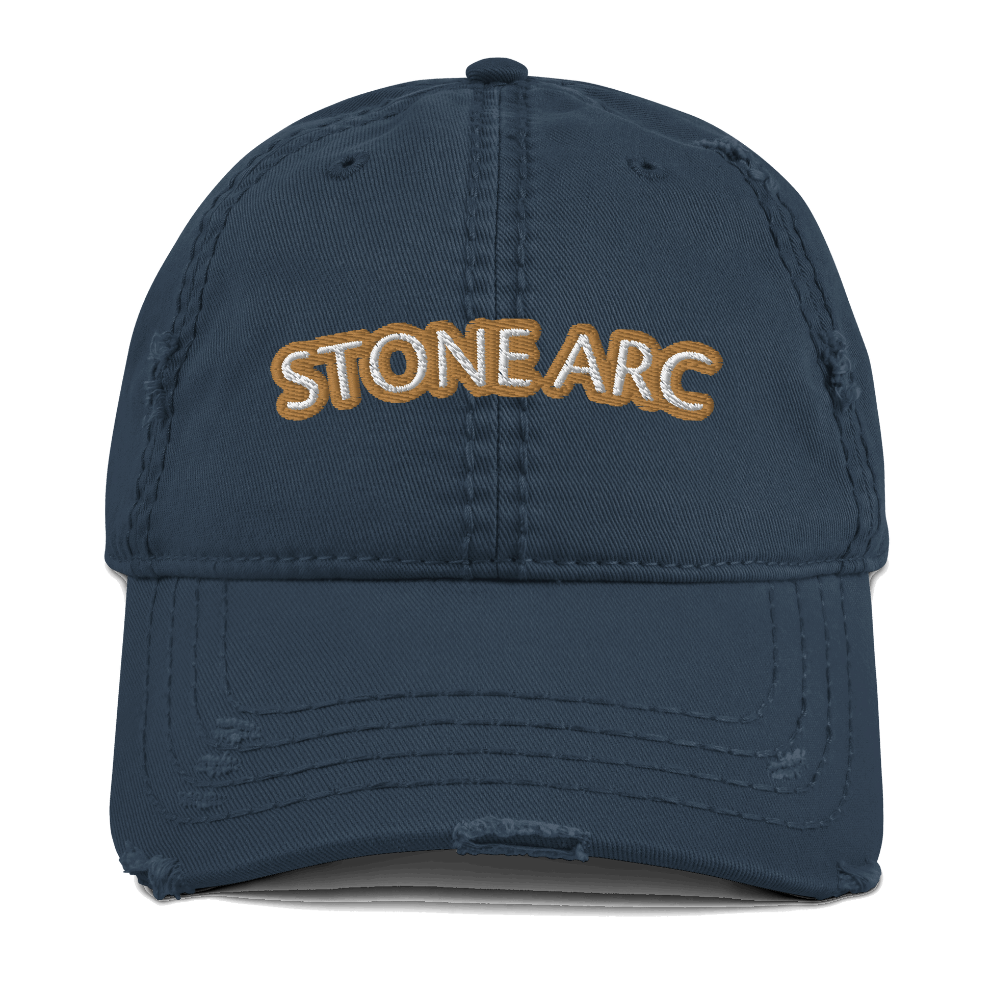 Stone Arc Distressed Dad Hat